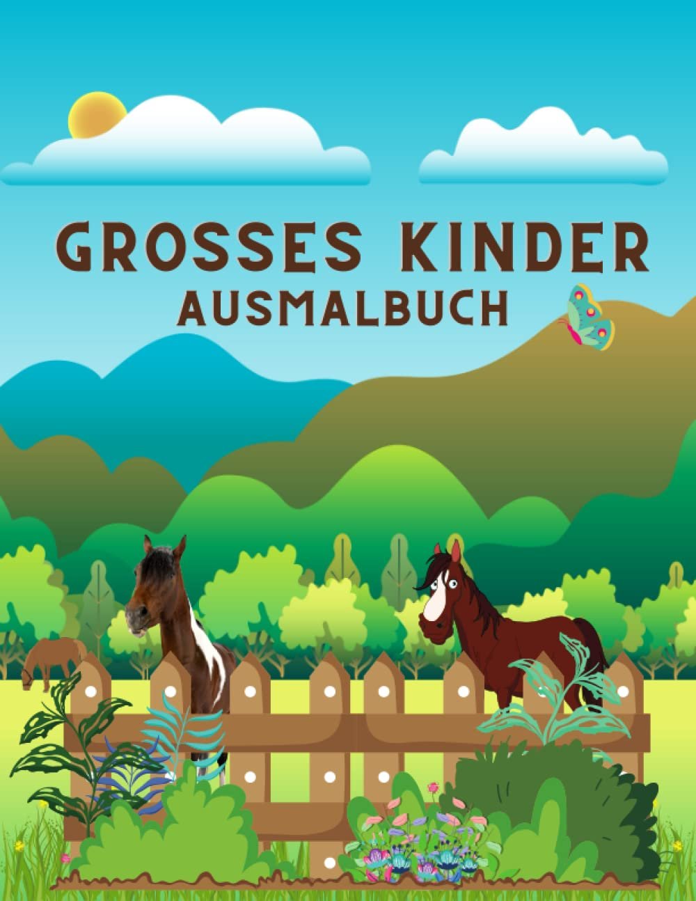 Großes Kinder Ausmalbuch Tiere