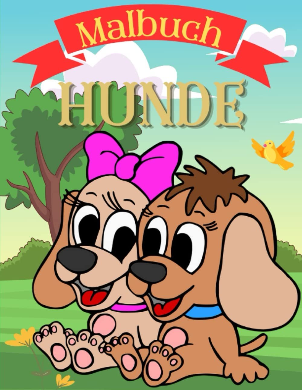 Mein Hunde Malbuch für Kinder