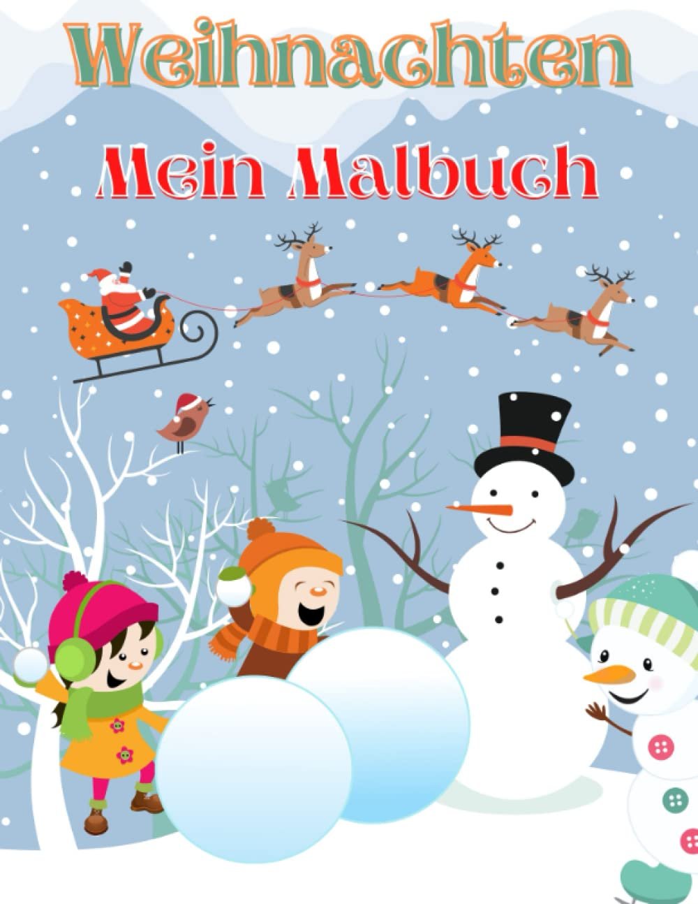 Weihnachten Malbuch für Kinder